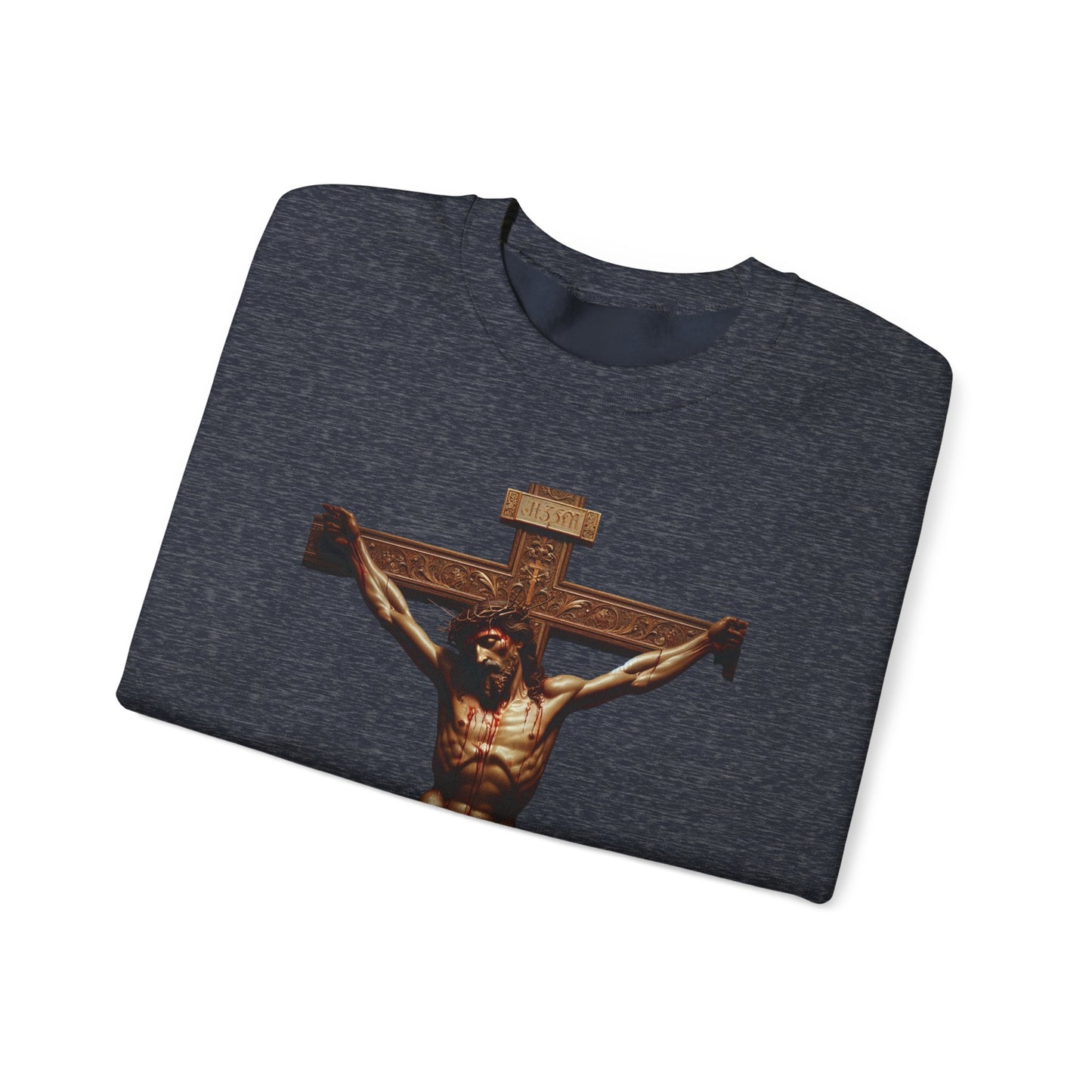 Alternate Jesus Christ Crewneck Sweatshirt - Faith Inspired Heavy Blend for Comfort & Style