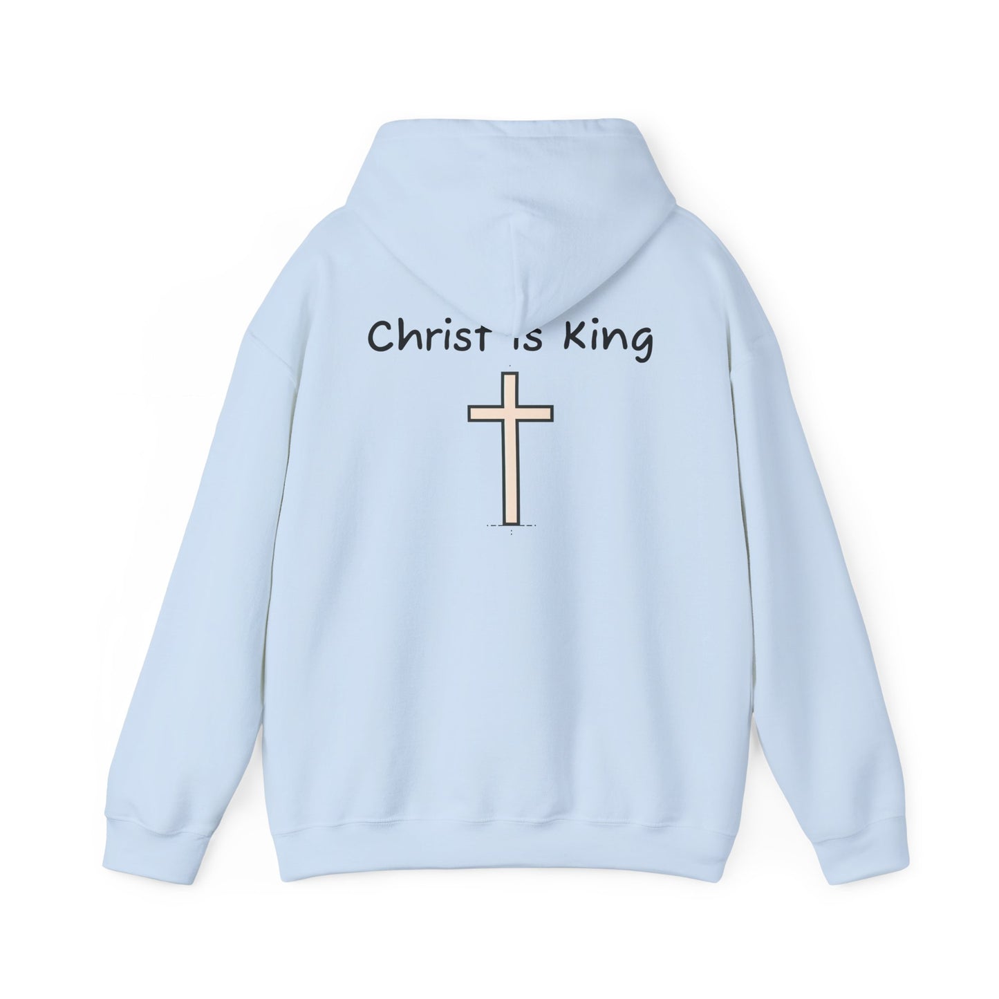 Christ is King Unisex Heavy Blend Hoodie - Inspirational Christian Sweatshirt