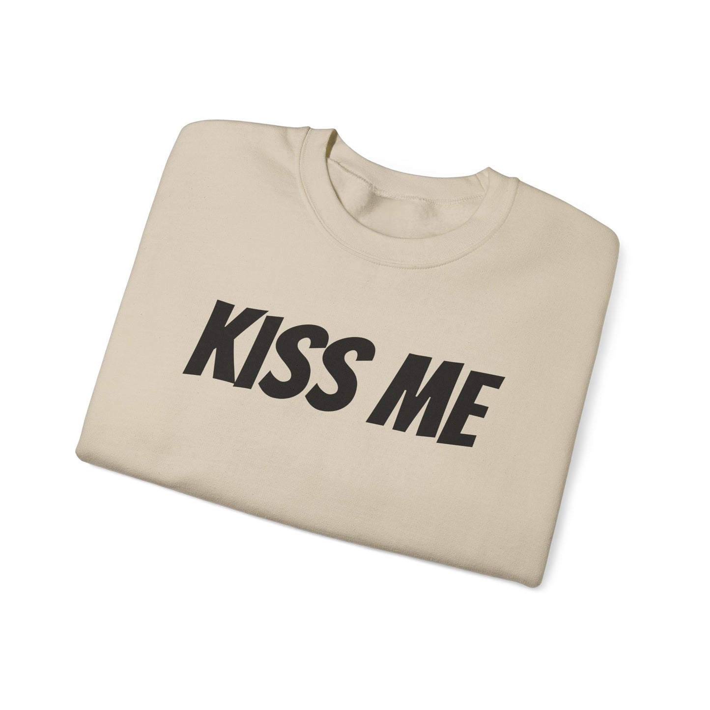 Kiss Me Unisex Heavy Blend™ Crewneck Sweatshirt - Perfect for Valentine's Day and Cozy Casual Wear