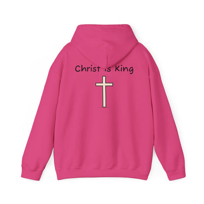 Christ is King Unisex Heavy Blend Hoodie - Inspirational Christian Sweatshirt