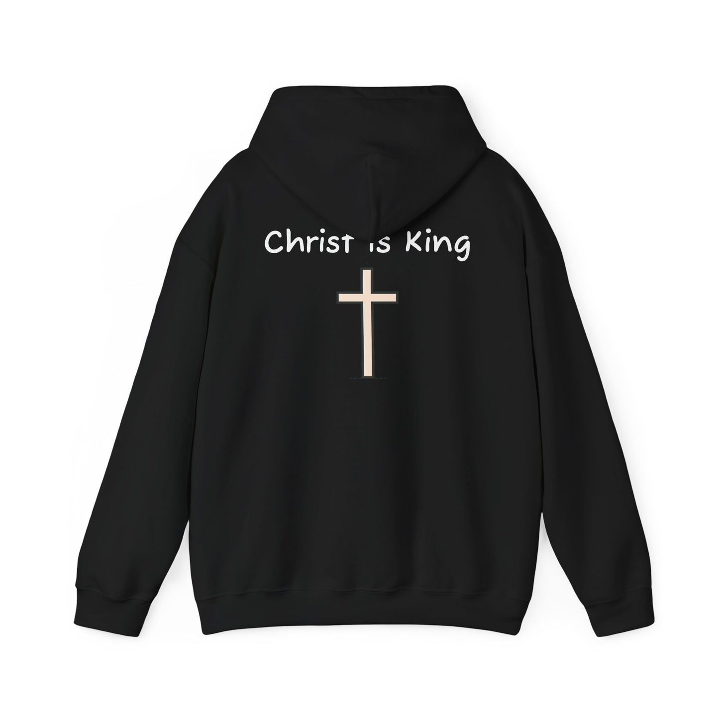 Christ is King Unisex Heavy Blend Hoodie - Inspirational Christian Sweatshirt