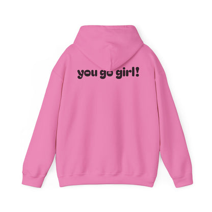 Cherry Design Heavy Blend Hooded Sweatshirt - 'You Go Girl!'