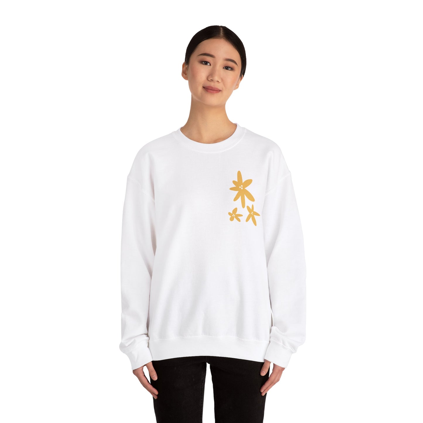 Peace Love & Plants Unisex Crewneck Sweatshirt - Cozy Floral Design