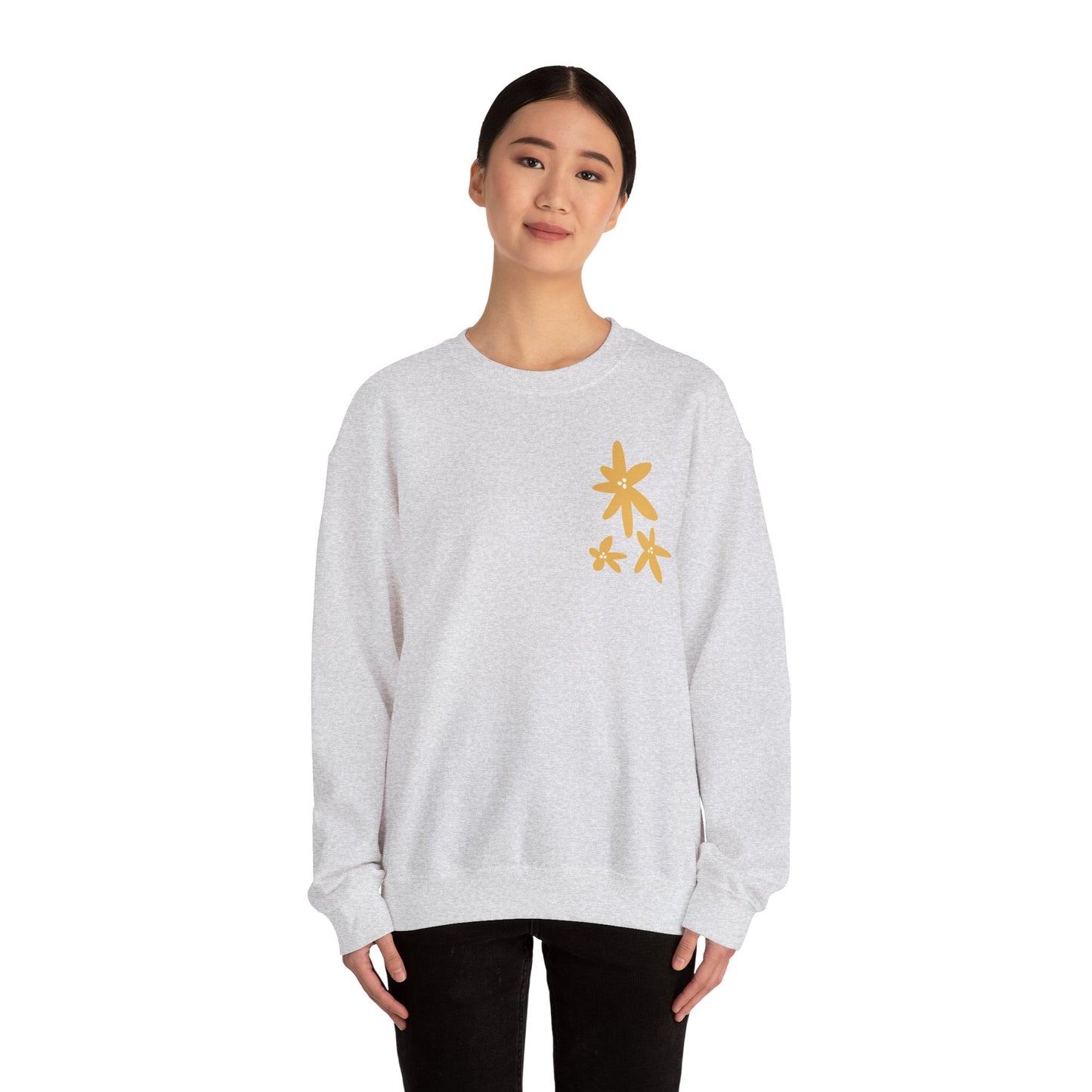 Peace Love & Plants Unisex Crewneck Sweatshirt - Cozy Floral Design