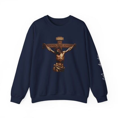 Alternate Jesus Christ Crewneck Sweatshirt - Faith Inspired Heavy Blend for Comfort & Style