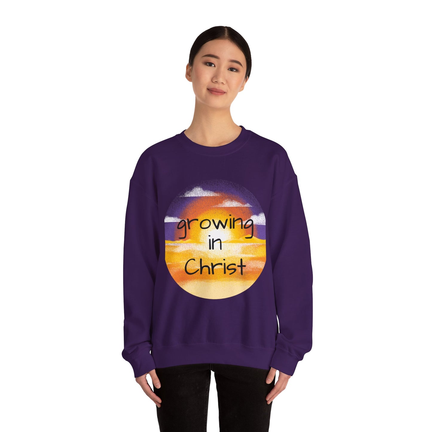 Growing in Christ Heavy Blend™ Crewneck Sweatshirt