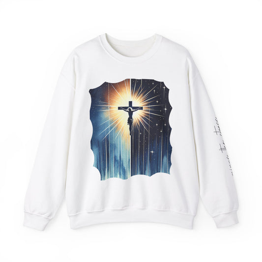 Jesus Christ Crewneck Sweatshirt - Faith Inspired Heavy Blend for Comfort & Style