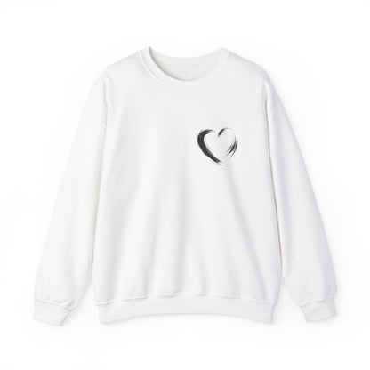 Crewneck Sweatshirt - 'I'm Just a Girl' with Heart Design