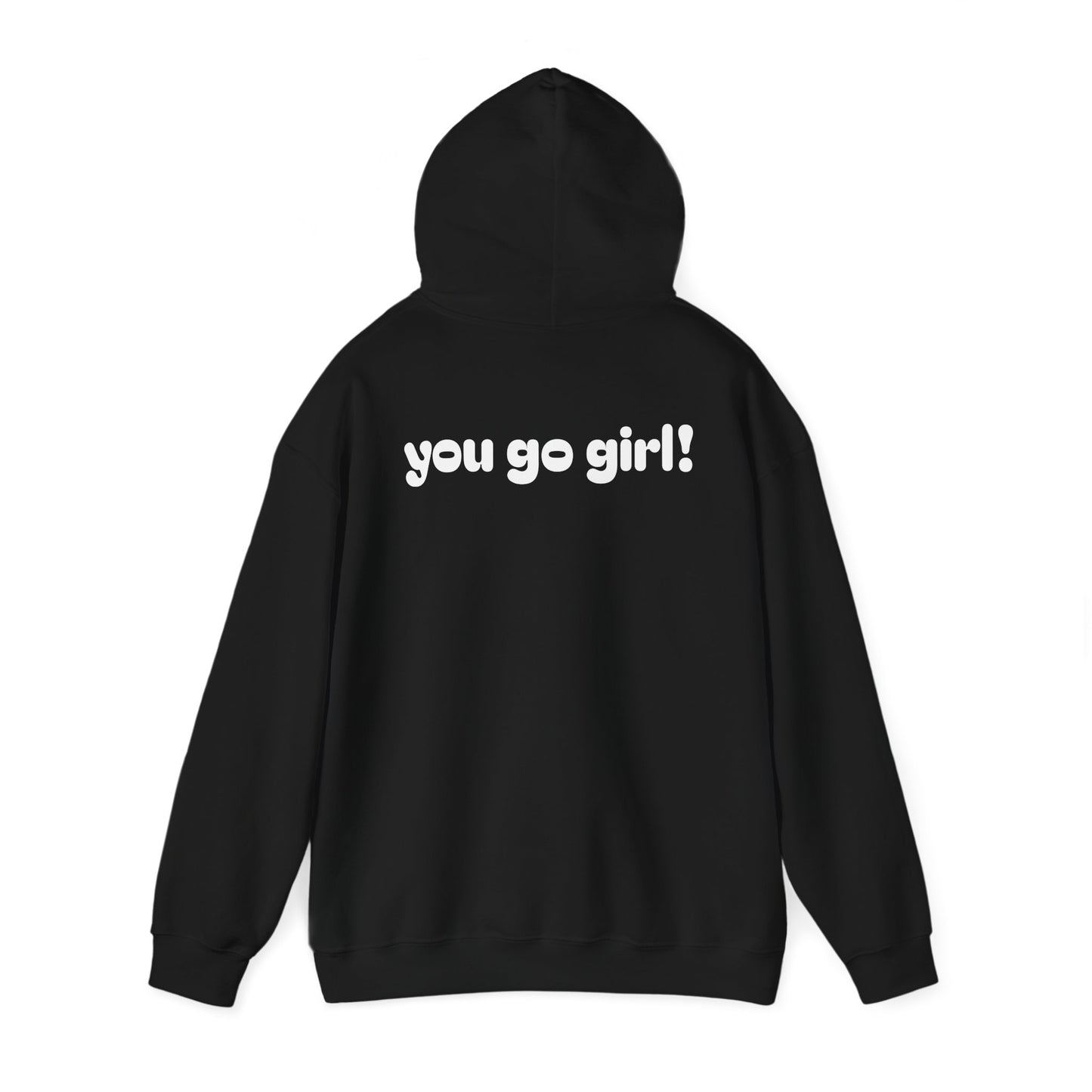 Cherry Design Heavy Blend Hooded Sweatshirt - 'You Go Girl!'