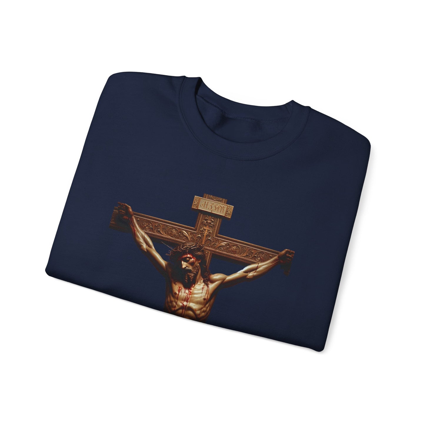 Alternate Jesus Christ Crewneck Sweatshirt - Faith Inspired Heavy Blend for Comfort & Style