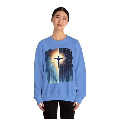 Jesus Christ Crewneck Sweatshirt - Faith Inspired Heavy Blend for Comfort & Style