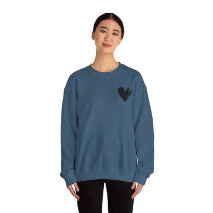 Crewneck Sweatshirt - 'I'm Just a Girl' with Heart Design