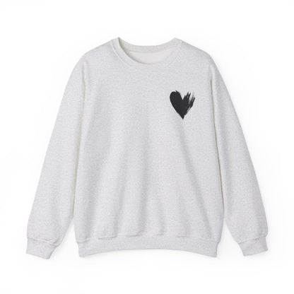 Crewneck Sweatshirt - 'I'm Just a Girl' with Heart Design