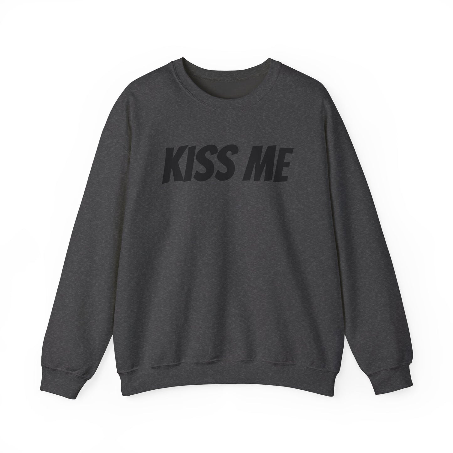 Kiss Me Unisex Heavy Blend™ Crewneck Sweatshirt - Perfect for Valentine's Day and Cozy Casual Wear