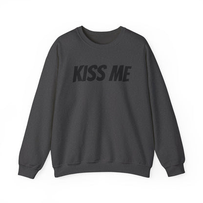 Kiss Me Unisex Heavy Blend™ Crewneck Sweatshirt - Perfect for Valentine's Day and Cozy Casual Wear