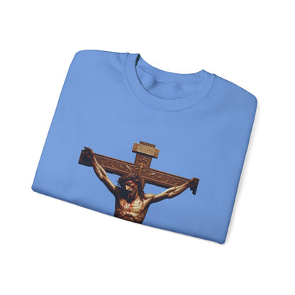 Alternate Jesus Christ Crewneck Sweatshirt - Faith Inspired Heavy Blend for Comfort & Style