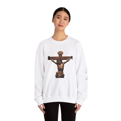 Alternate Jesus Christ Crewneck Sweatshirt - Faith Inspired Heavy Blend for Comfort & Style