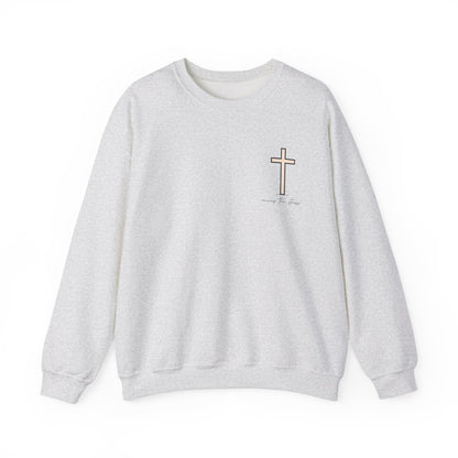 Inspirational Floral Crewneck Sweatshirt - "God Knows Best"