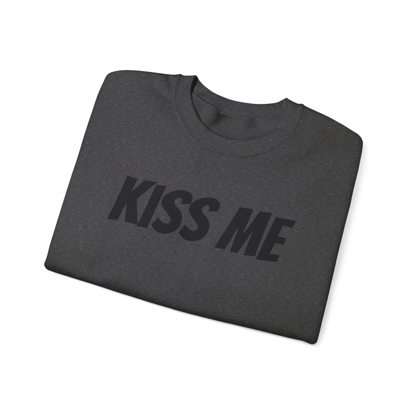 Kiss Me Unisex Heavy Blend™ Crewneck Sweatshirt - Perfect for Valentine's Day and Cozy Casual Wear