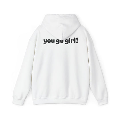 Cherry Design Heavy Blend Hooded Sweatshirt - 'You Go Girl!'