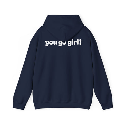 Cherry Design Heavy Blend Hooded Sweatshirt - 'You Go Girl!'