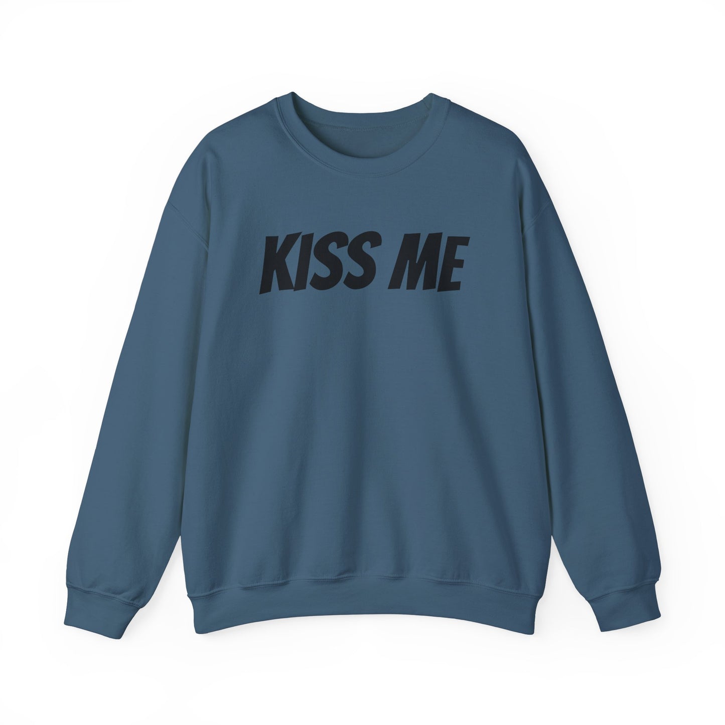 Kiss Me Unisex Heavy Blend™ Crewneck Sweatshirt - Perfect for Valentine's Day and Cozy Casual Wear