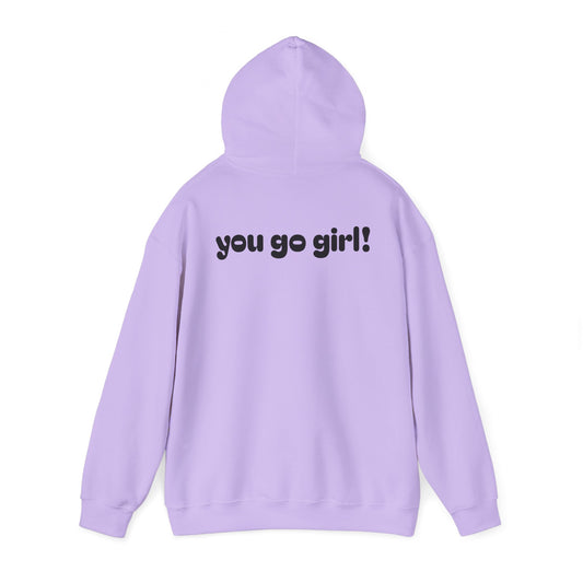 Cherry Design Heavy Blend Hooded Sweatshirt - 'You Go Girl!'