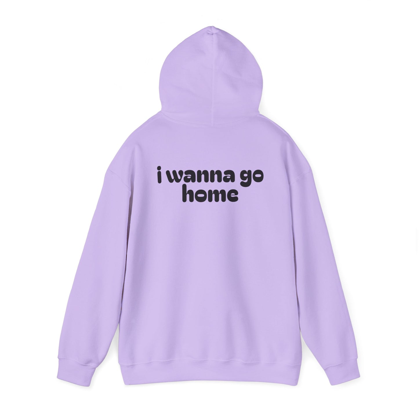 I Wanna Go Home Hoodie - Unisex Cozy Sweatshirt with Smile Design