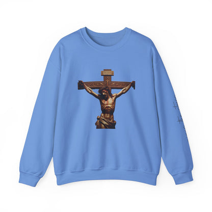 Alternate Jesus Christ Crewneck Sweatshirt - Faith Inspired Heavy Blend for Comfort & Style