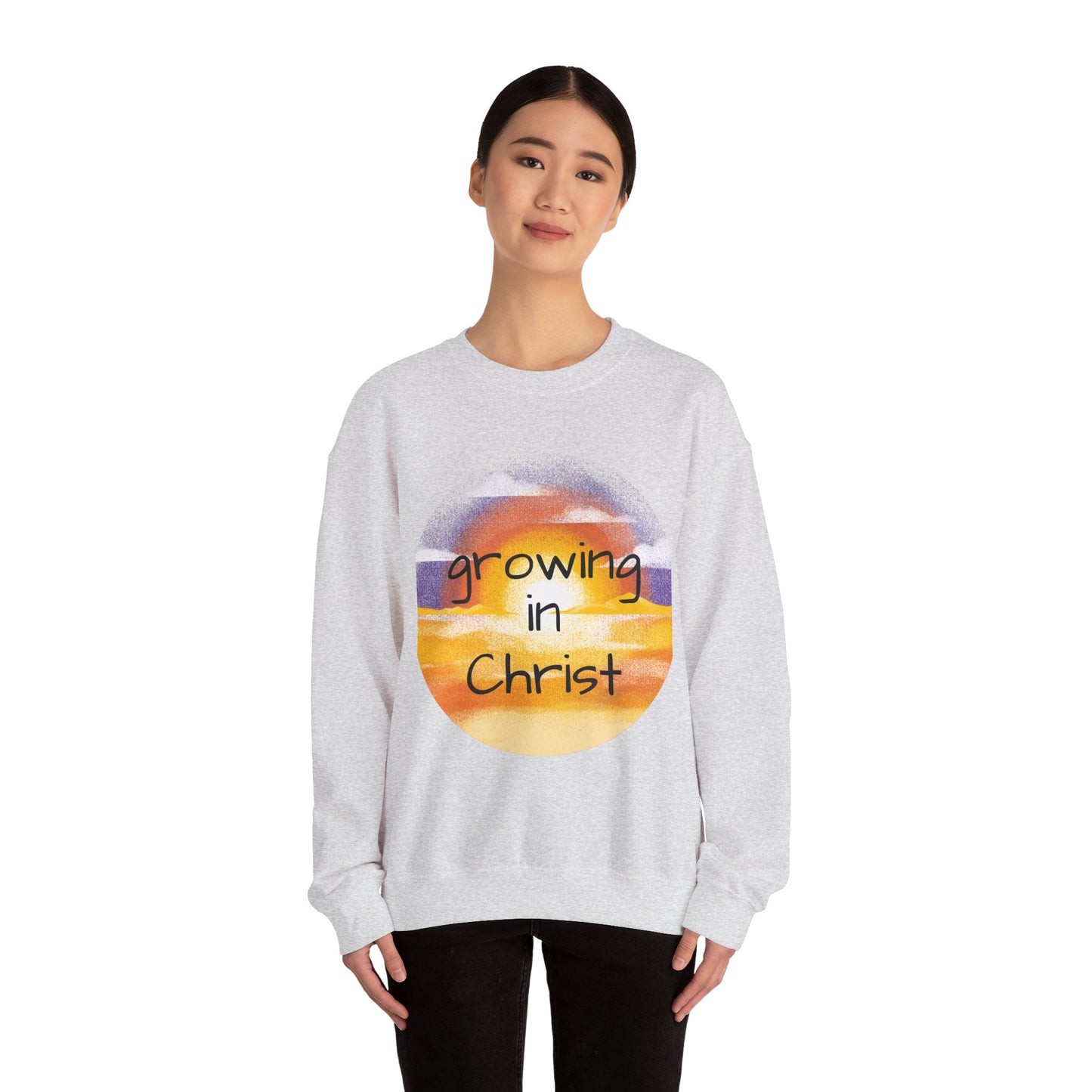 Growing in Christ Heavy Blend™ Crewneck Sweatshirt