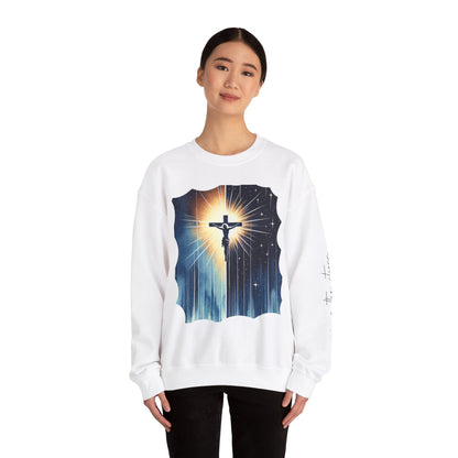 Jesus Christ Crewneck Sweatshirt - Faith Inspired Heavy Blend for Comfort & Style