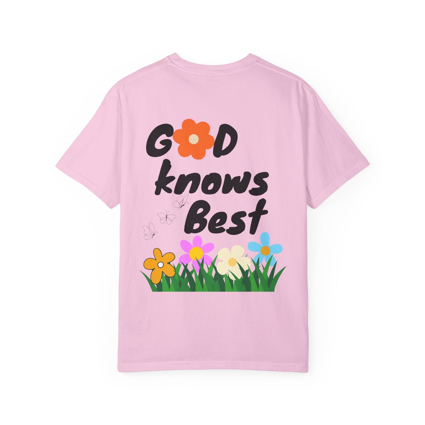 God Knows Best Flower T-Shirt - Inspirational Christian Graphic Tee