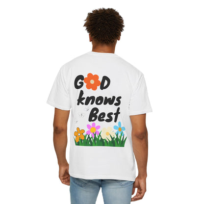 God Knows Best Flower T-Shirt - Inspirational Christian Graphic Tee