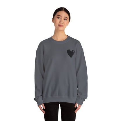 Crewneck Sweatshirt - 'I'm Just a Girl' with Heart Design