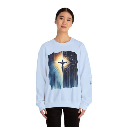 Jesus Christ Crewneck Sweatshirt - Faith Inspired Heavy Blend for Comfort & Style