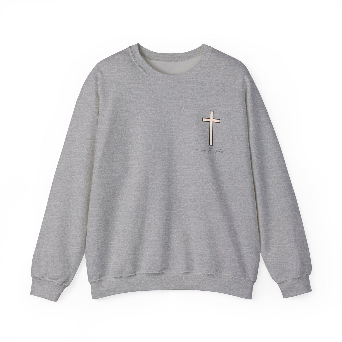 Inspirational Floral Crewneck Sweatshirt - "God Knows Best"