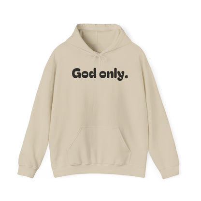 Unisex Heavy Blend™ Hooded Sweatshirt - 'God Only' Inspirational Hoodie