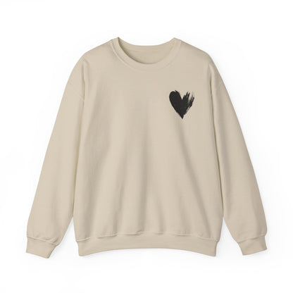 Crewneck Sweatshirt - 'I'm Just a Girl' with Heart Design