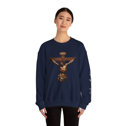 Alternate Jesus Christ Crewneck Sweatshirt - Faith Inspired Heavy Blend for Comfort & Style