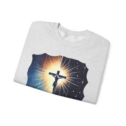 Jesus Christ Crewneck Sweatshirt - Faith Inspired Heavy Blend for Comfort & Style