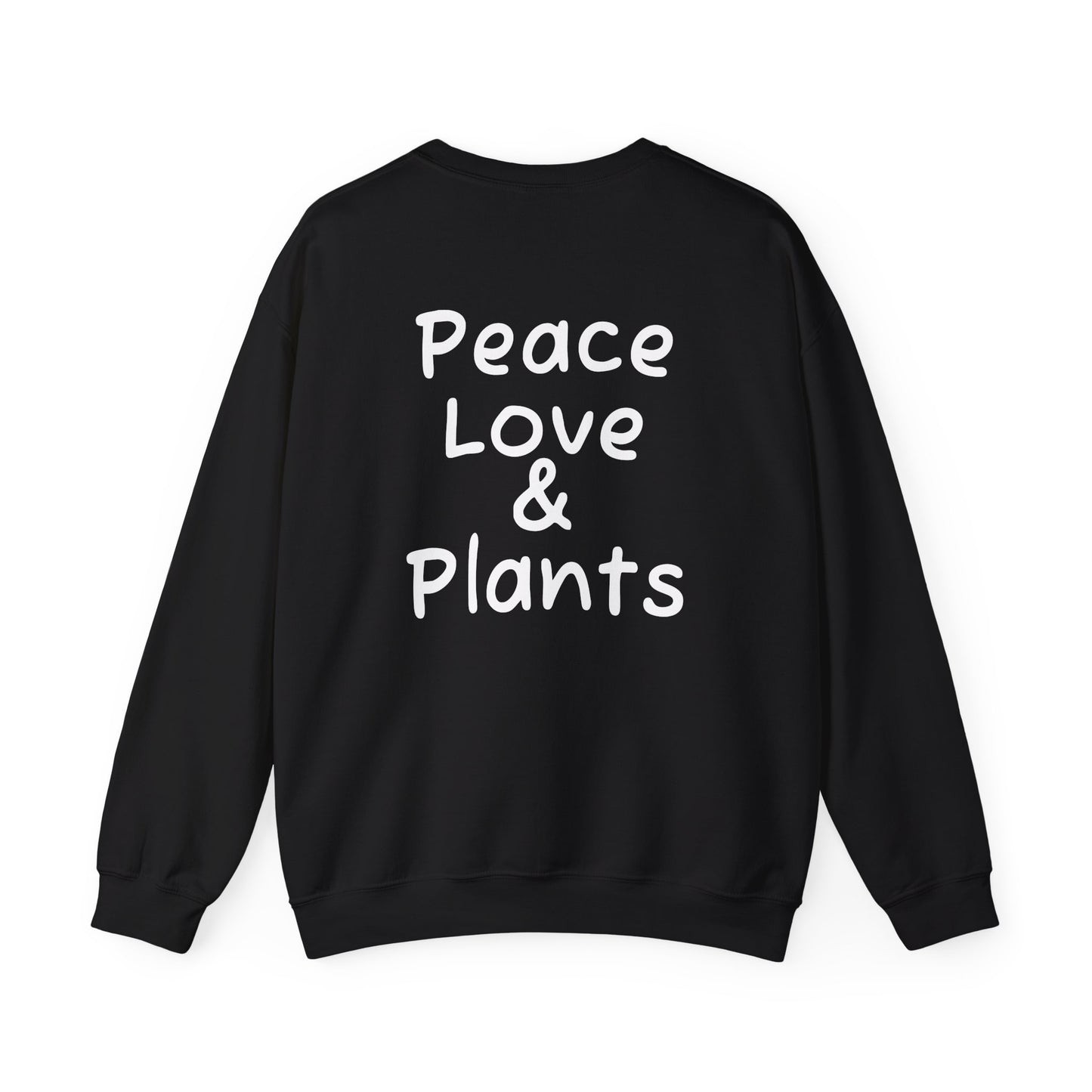 Peace Love & Plants Unisex Crewneck Sweatshirt - Cozy Floral Design