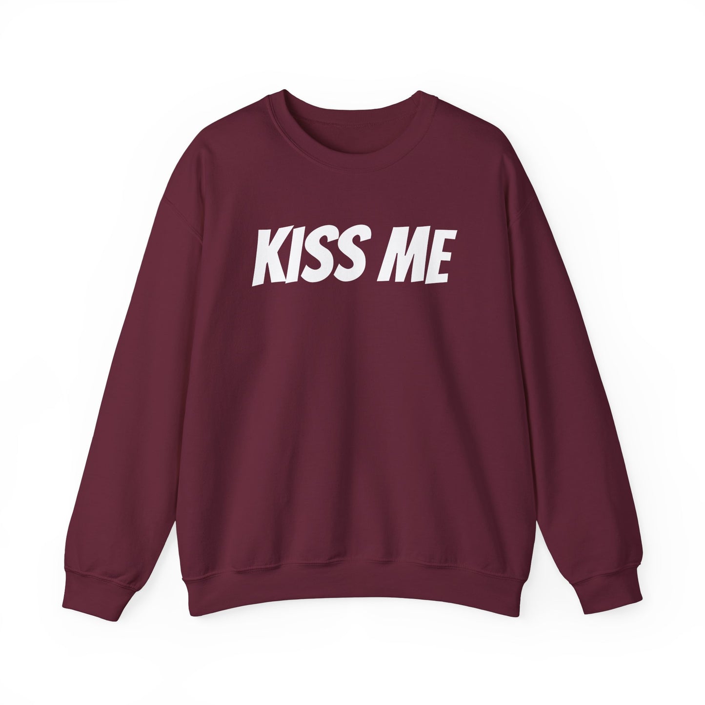 Kiss Me Unisex Heavy Blend™ Crewneck Sweatshirt - Perfect for Valentine's Day and Cozy Casual Wear