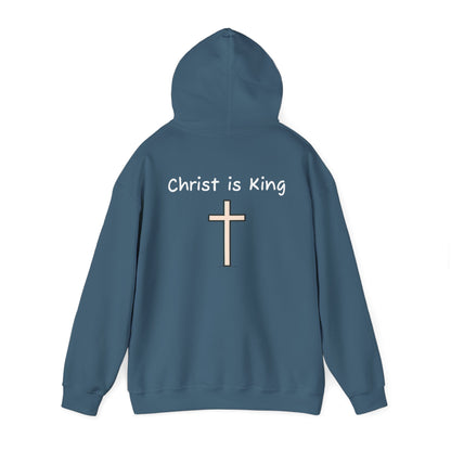 Christ is King Unisex Heavy Blend Hoodie - Inspirational Christian Sweatshirt