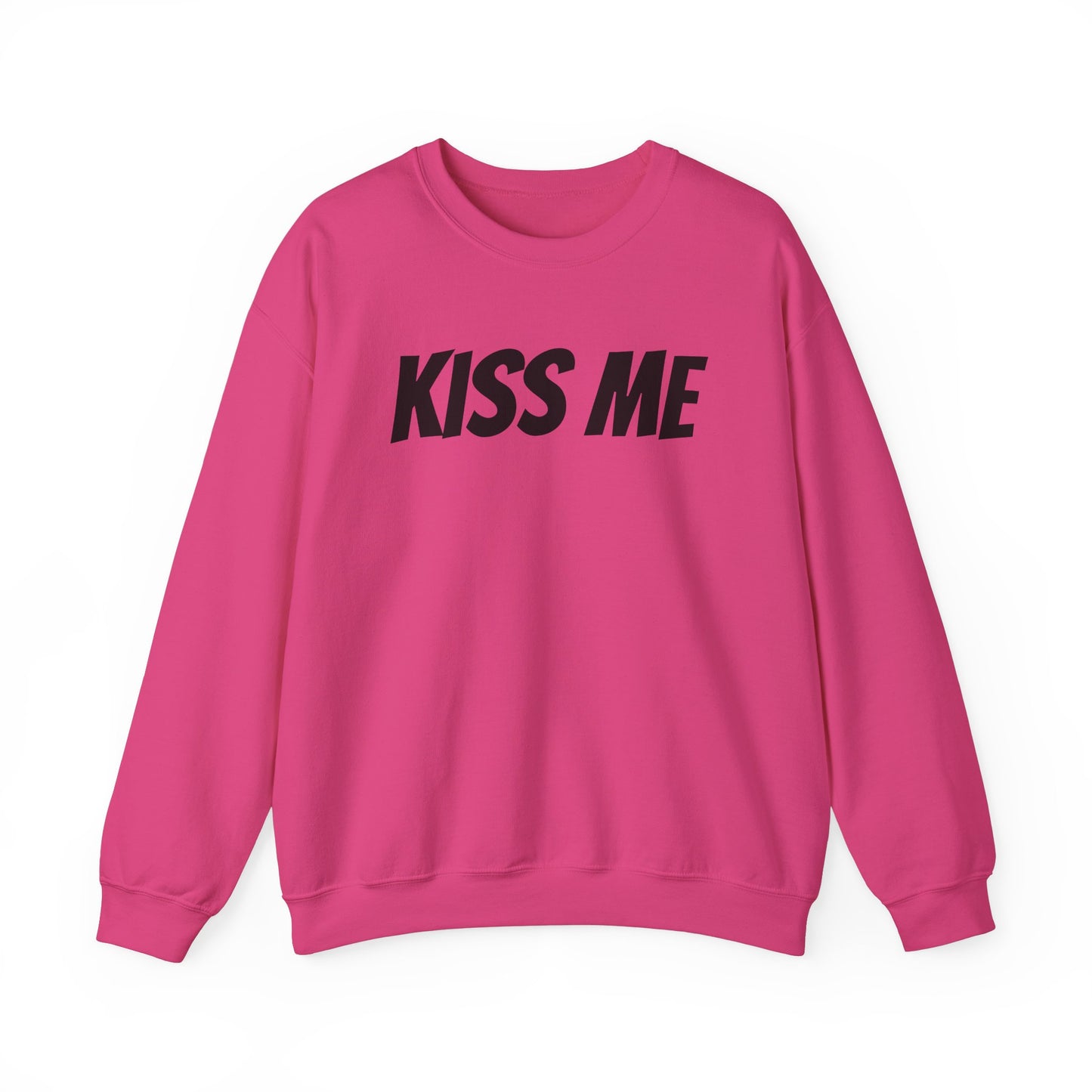 Kiss Me Unisex Heavy Blend™ Crewneck Sweatshirt - Perfect for Valentine's Day and Cozy Casual Wear