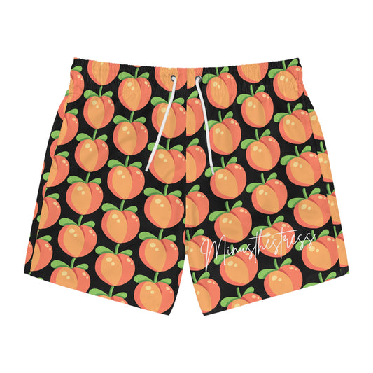 Men's Orange Fruit Swim Trunks - Fun Beachwear for Summer Vibes