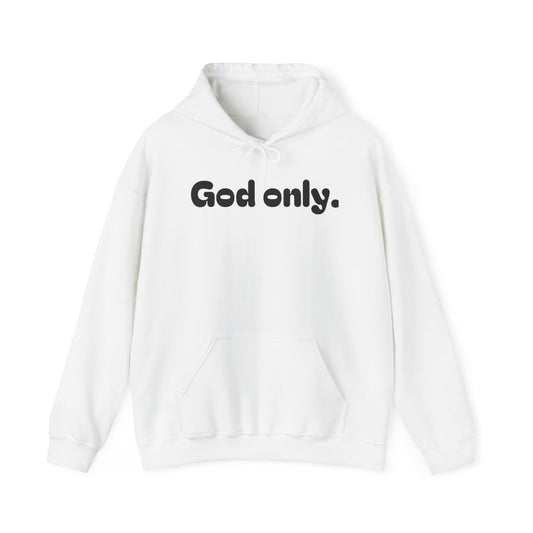 Unisex Heavy Blend™ Hooded Sweatshirt - 'God Only' Inspirational Hoodie