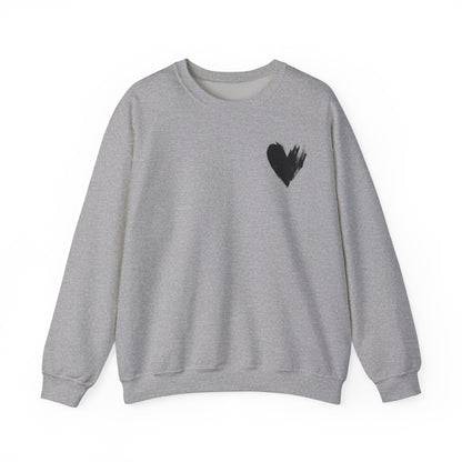 Crewneck Sweatshirt - 'I'm Just a Girl' with Heart Design