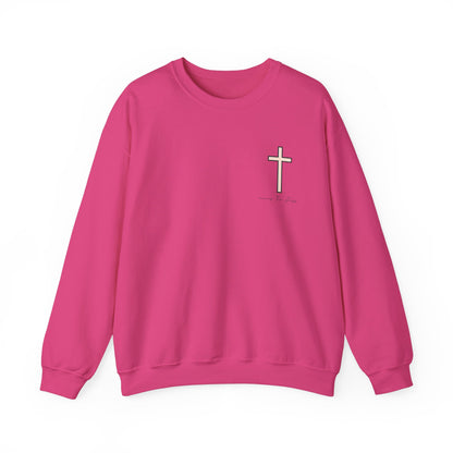 Inspirational Floral Crewneck Sweatshirt - "God Knows Best"