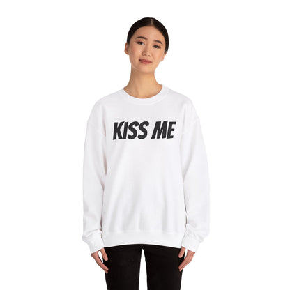 Kiss Me Unisex Heavy Blend™ Crewneck Sweatshirt - Perfect for Valentine's Day and Cozy Casual Wear