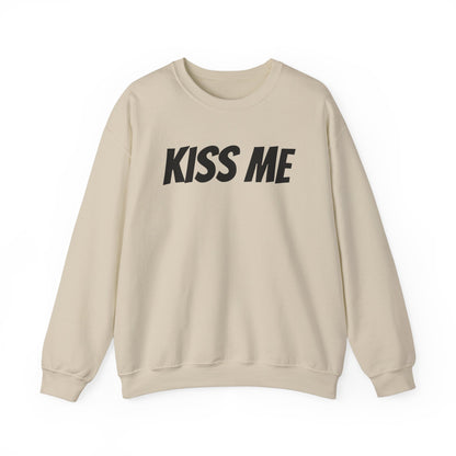 Kiss Me Unisex Heavy Blend™ Crewneck Sweatshirt - Perfect for Valentine's Day and Cozy Casual Wear